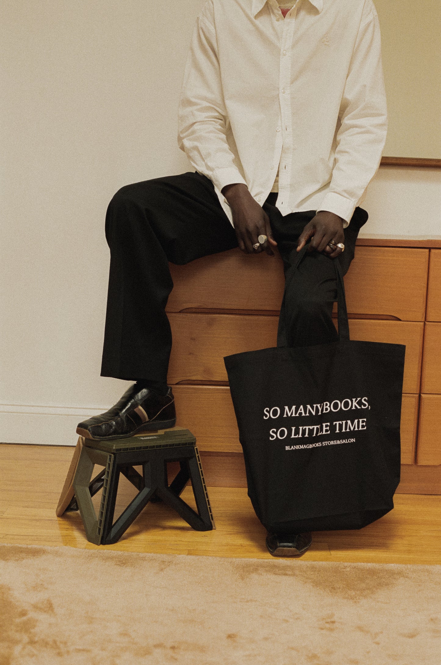 Camo Diphros Folding Stool - BlankMag x Ground Floor Service