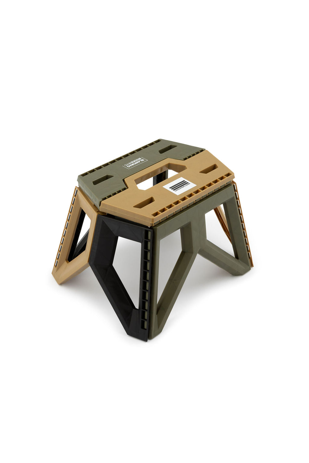 Camo Diphros Folding Stool - BlankMag x Ground Floor Service