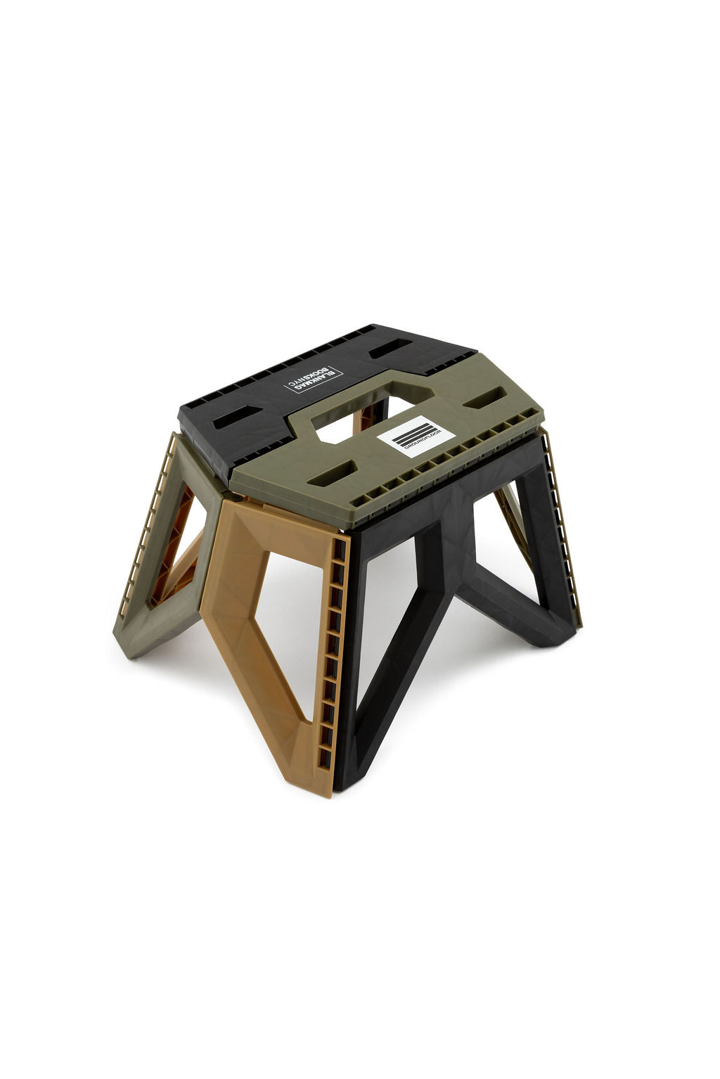 Camo Diphros Folding Stool - BlankMag x Ground Floor Service