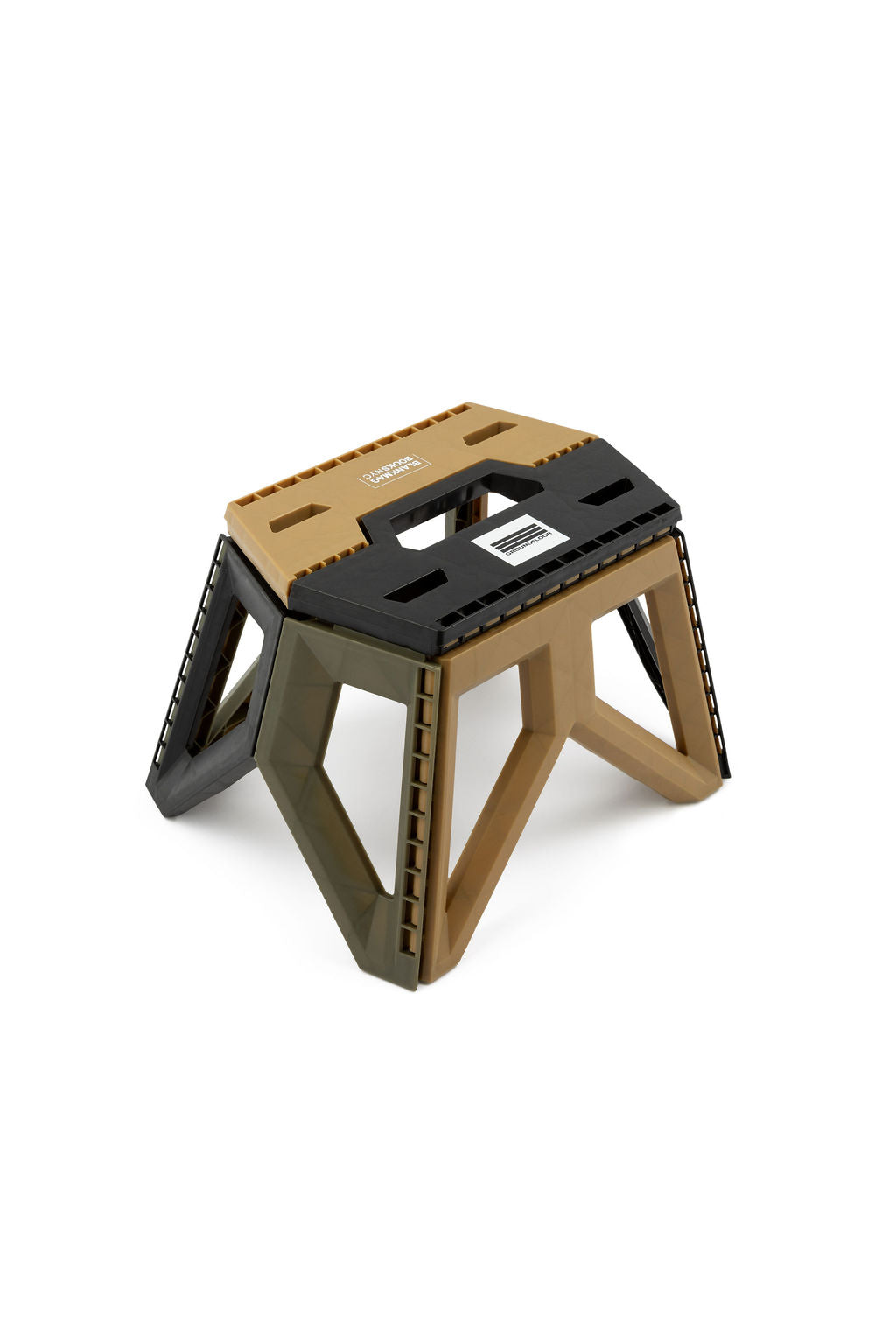 Camo Diphros Folding Stool - BlankMag x Ground Floor Service