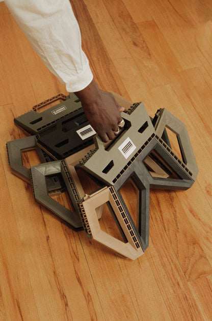 Camo Diphros Folding Stool - BlankMag x Ground Floor Service