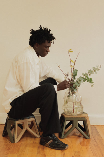 Camo Diphros Folding Stool - BlankMag x Ground Floor Service