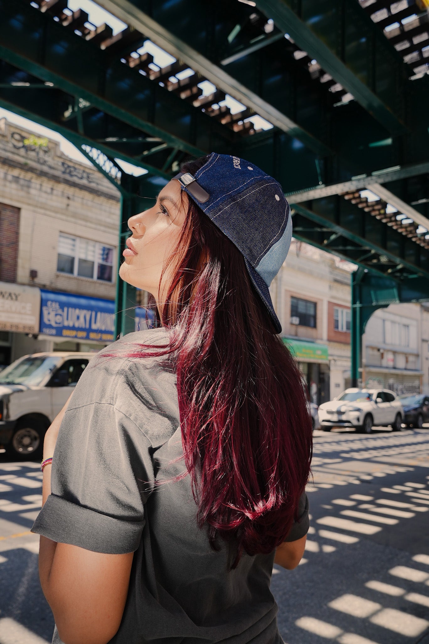 Actual Source 3-Tone Denim Cap