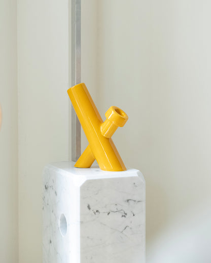 WEED'D: GC001 Ochre Ceramic Water Pipe – Limited Edition | Gabriele Chiave