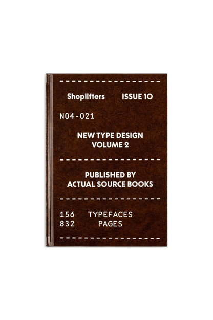 Actual Source Books –– Shoplifters 10: New Type Design Vol. 2 - GROUNDFLOOR