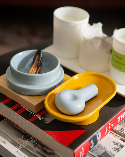 SB002 CERAMIC CANDLE AND POT